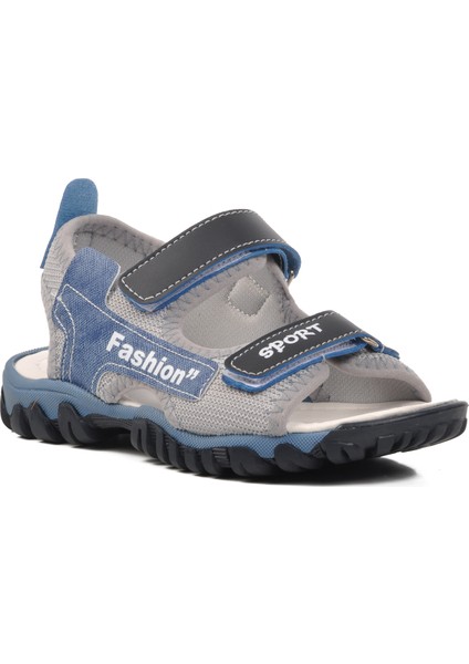 24-410-F Lacivert-Mavi Ortopedik Erkek Çocuk Sandalet