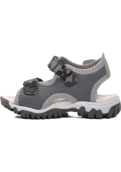 24-410-B Gri Kamuflaj Ortopedik Erkek Çocuk Sandalet