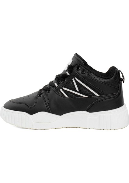 242-1827ZN Kadın Sports Hi Sneaker Ayakkabı Siyah - Beyaz modelleri