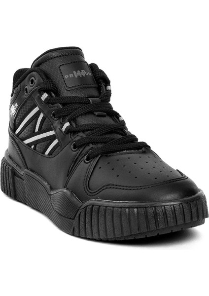 242-1827ZN Kadın Sports Hi Sneaker Ayakkabı Siyah