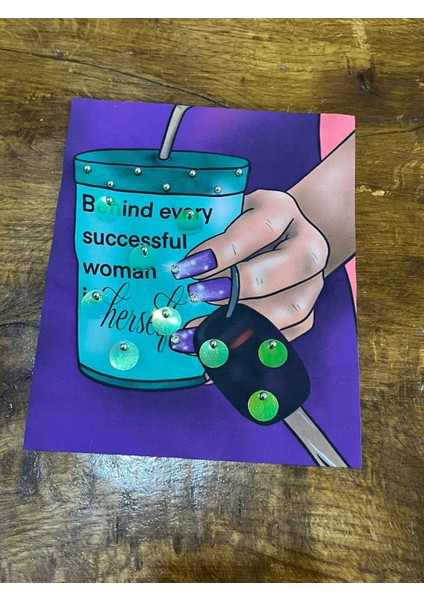 Zirkon Taş Mor Tasarım Arma Dikiş Aplike 23X19 cm