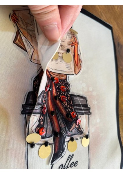 Boncuk Pul Payet Işleme 3 Boyutlu Bardaklı Arma Dikiş Aplike 23X19 cm fiyatları