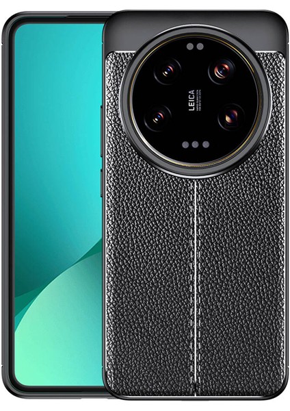 Apple iPhone 15 Pro Max Kılıf Deri Desenli En Kaliteli Silikon Kılıf