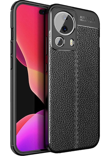 Apple iPhone 15 Pro Kılıf Deri Desenli En Kaliteli Silikon Kılıf
