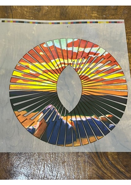 20X20 cm Ütü Ile Yapışan Renkli Arma Transfer Baskı