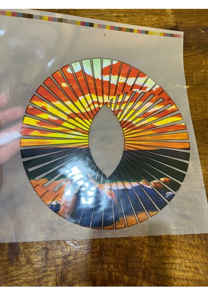 20X20 cm Ütü Ile Yapışan Renkli Arma Transfer Baskı
