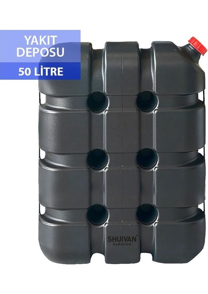 Shuıvan Webasto Tipi Isıtıcı Yakıt Deposu 50 Litre - Siyah