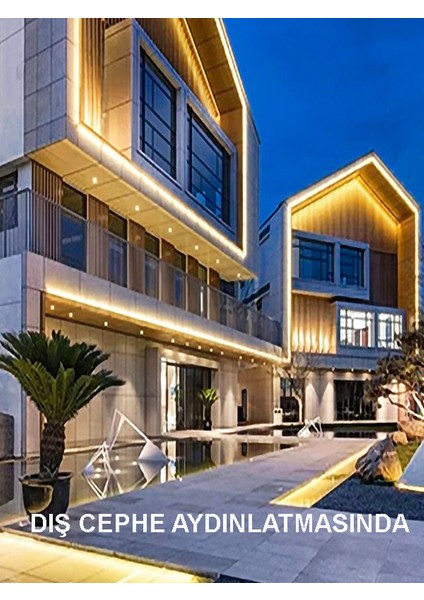 220V Şerit LED(BEYAZ IŞIK) 14 METRE 120 Ledli Yüksek Işık Fişli Anahtarlı Tak Çalıştır Dış Mekan Yapışkanlı fiyatları