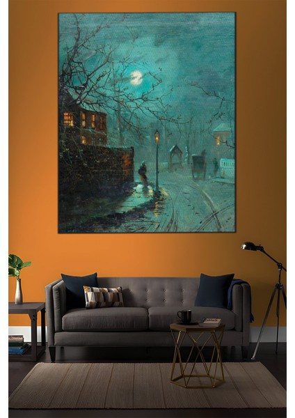 Gece Şehrin Sokaklarında Tablosu-2128 indirimleri