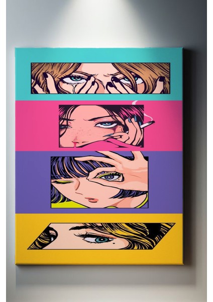 Retro Temalı Dekoratif Tablo-1198