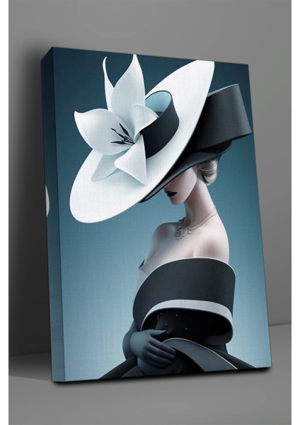 Siyah Giyinen Kadın Tablo-1412 fiyatları