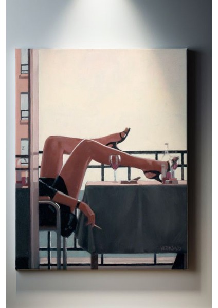 Balkondaki Kadın Tablosu-2063