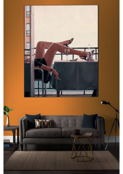 Balkondaki Kadın Tablosu-2063 indirimleri