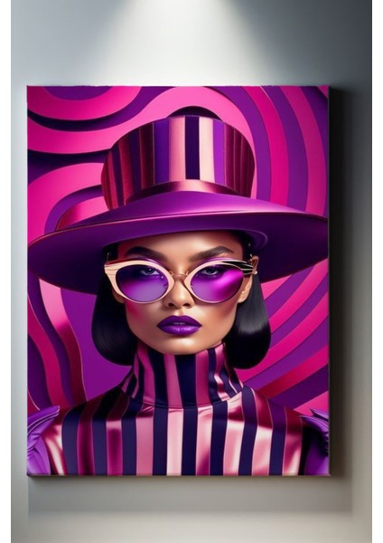 Modern Temalı Kadın Portre Tablo-1275