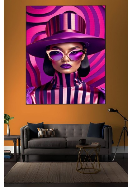 Modern Temalı Kadın Portre Tablo-1275 indirimleri