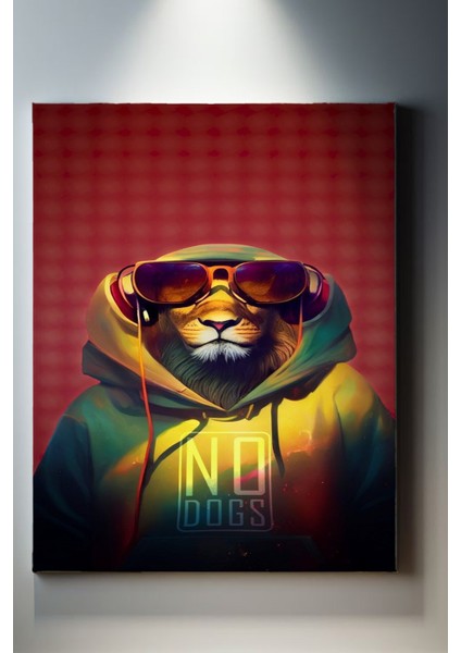 Hayvan Temalı, Aslan Tablo-861