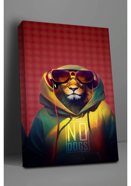 Hayvan Temalı, Aslan Tablo-861 fiyatları