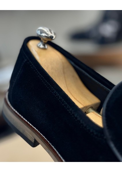 Italyan Stil Iç Dış Naturel Süet Erkek Ayakkabı Siyahl T12889 modelleri