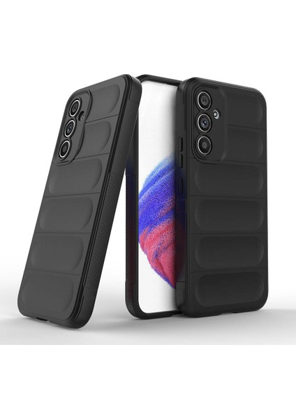 Samsung Galaxy A54 Kılıf Esnek Tpu Oyuklu Arka Yüzey Tasarımlı Etnik Silikon Kapak