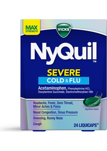 Nyquil Severe Cold & Flu 24 Liquicaps