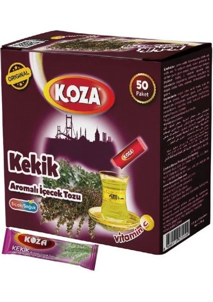 Kekik Aromalı Tek Içimlik Içecek Tozu 50 Paket
