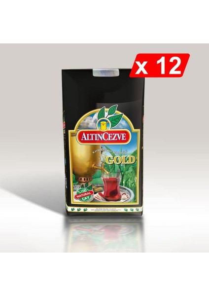 Gold Siyah Dökme Çay 1 kg x 12 Adet