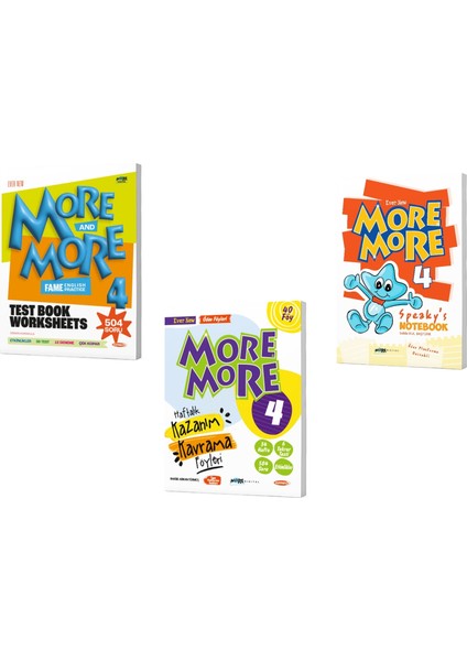 2025 4. Sınıf More and More Test Book - More and More Haftalık Föy - More and More Speakys Akıllı Defter