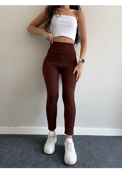 Kadın Büyük Beden Toparlayıcı Yüksek Bel Fitilli Tayt modelleri