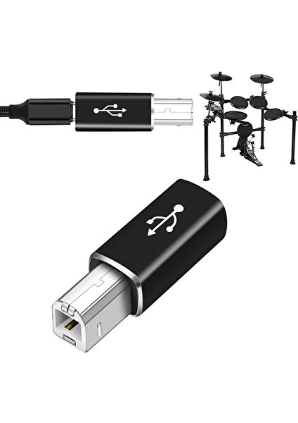 Type C To USB B Midi Klavye Yazıcı Printer Çevirici Dönüştürücü Adaptör