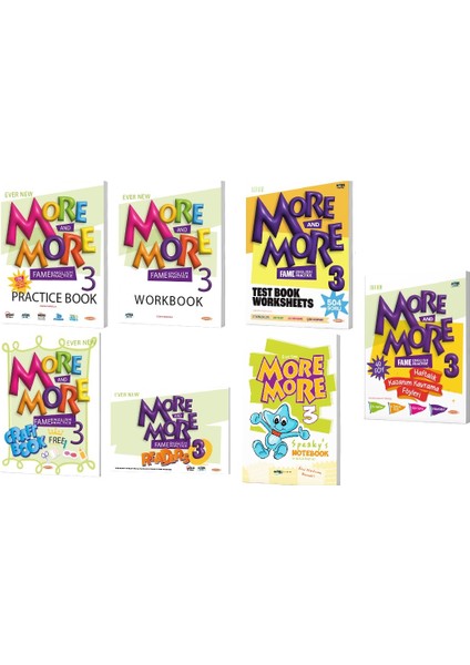 2025 3. Sınıf More and More Practice Book - More and More Test Book - More and More Föy - More and More Speakys Akıllı Defter