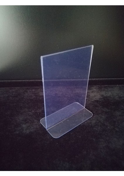10 Adet Pvc Etiketlik Isimlik Broşürlük Menülük Şeffaf Föylük Ürün Etiketliği Ürün Tanıtım Standı 10 x 7 5 cm A7 Boyutu