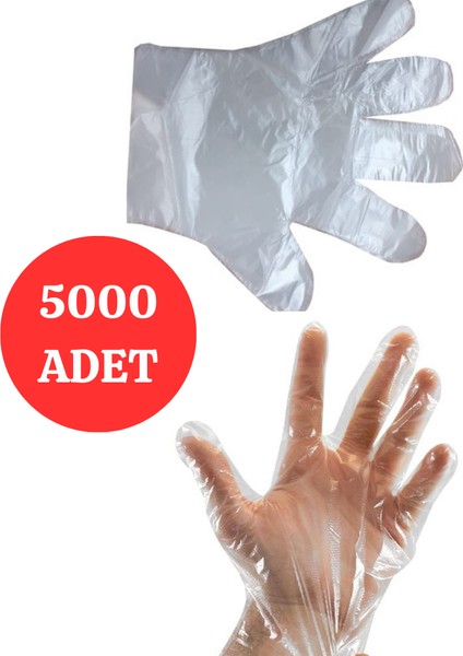 Şeffaf Eldiven 5000 Adet Hışır Poşet Eldiven Kullan At Eldiven Tek Kullanımlık Eldiven