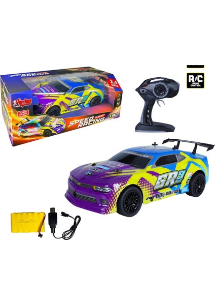 Uzaktan Kumandalı Full Fonksiyon 2.4g Şarjlı 1:10 Ralli Arabası