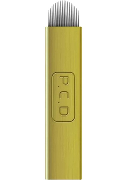 50 Adet 12U Pin Pcd Kalıcı Makyaj Microblading Iğnesi