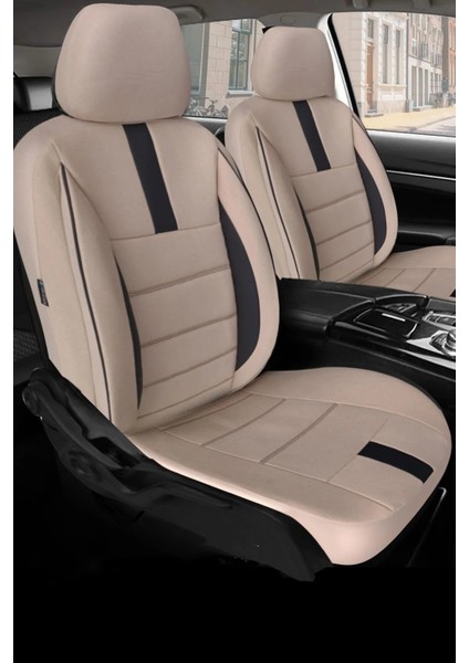 Volkswagen Golf 6 Uyumlu Koltuk Kılıfı Mirage Serisi - Bej