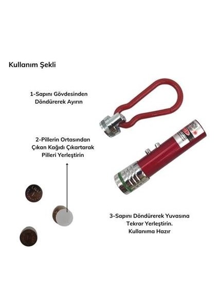 Kedi Köpek Oyuncak 3 Fonksiyonlu Kırmızı Beyaz Işıklı LED Lazer Anahtarlık fırsatları