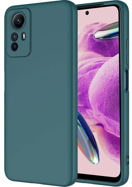 Xiaomi Redmi Note 12S Kılıf Mara Lansman Kapak-Koyu Yeşil