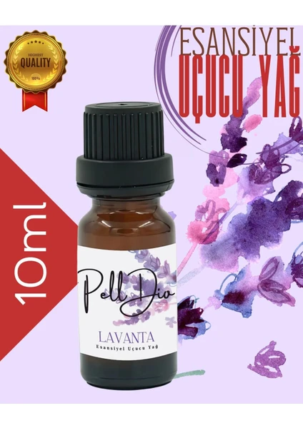 PellDio Home Lavanta Esansiyel Uçucu Yağ, Buhurdanlık Yağı, Difüzör Esansı, Oda Kokusu 10ML