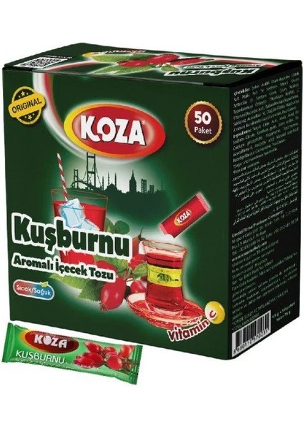 Kuşburnu Aromalı Tek Içimlik Içecek Tozu 50 Paket
