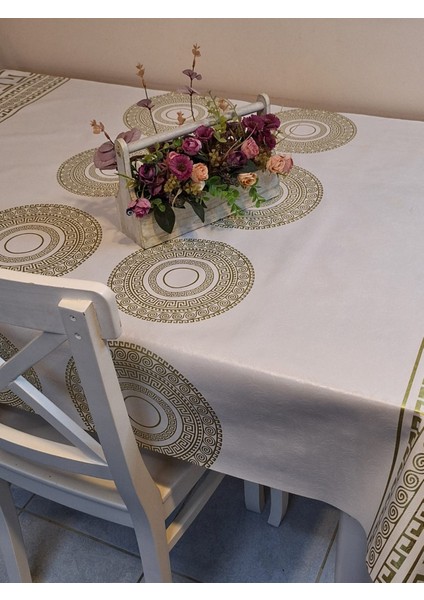 Elyaflı Pvc Muşamba - Desenli Silinebilir Masa Örtüsü fırsatları