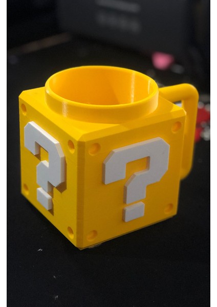 Super Mario Kutu Içecek Mug'ı 3D Baskı Figür