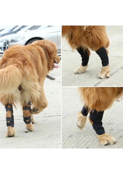 2 Adet Köpek Pati Bandajı,, Siyah (Ön ve Arka Patiler Için)