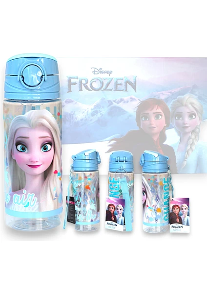 Disney Lisanslı Elsa 500 ml Suluk Matara Sürpriz Hediyeli !