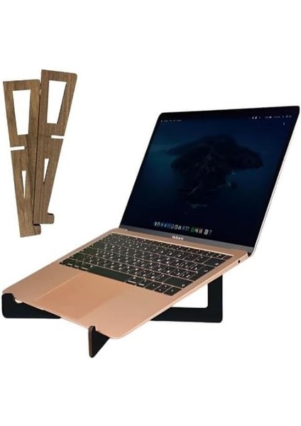 Mg Store Taşınabilir Laptop Stand Bilgisayar Standı Notebook Stant Tüm Laptoplarla Uyumlu Taşınabilir Laptop Yükseltici Dizüstü Bilgisayar Stantları Stantı… (Ahşap)