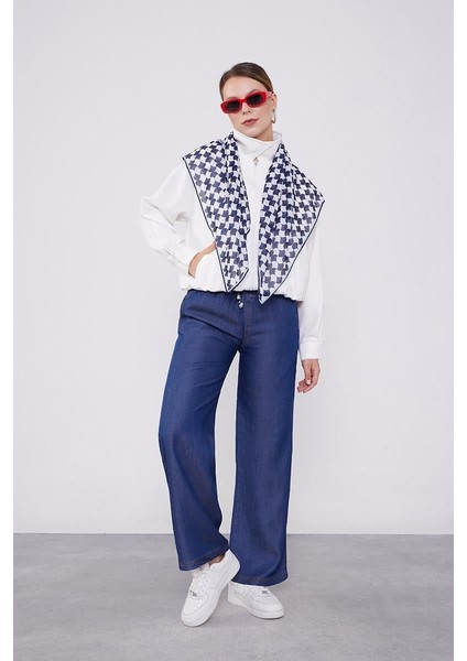 - Denim Tensel Pantolon