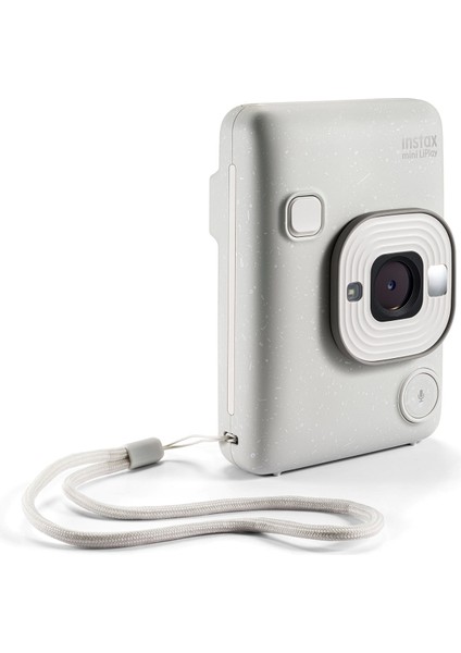Instax Mini Liplay Hybrid Misty White Fotoğraf Makinesi 20'li Film Albüm ve Deri Kılıf Hediye Seti