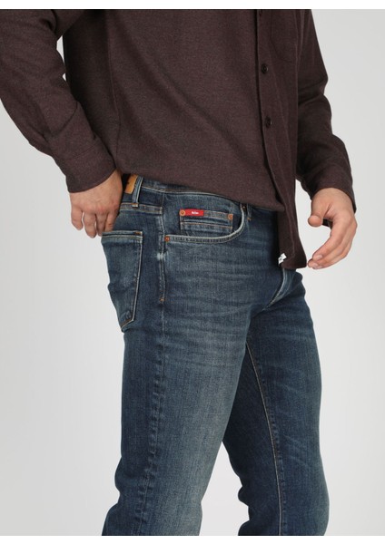 Lee Cooper Normal Bel Slim Straight Erkek Denim Pantolon 251 Lcm 121061 Jagger Alexa Dark