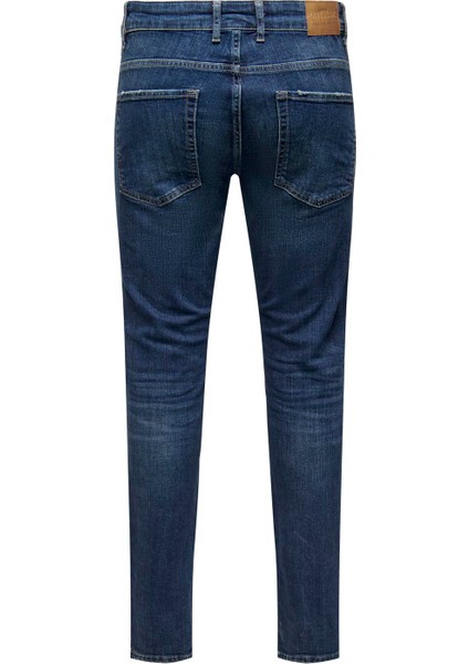 Normal Bel Dar Indigo Erkek Denim Pantolon Onsloom Slım Db 4514 A14 Dnm Noos