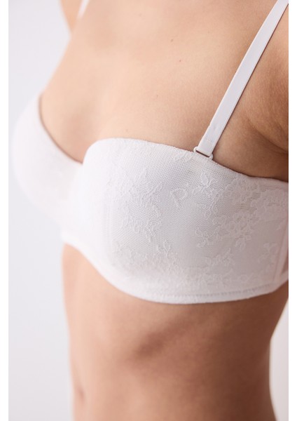 Delila Lace Dantel Beyaz Sütyen fırsatları