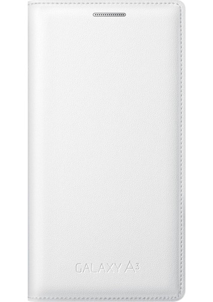 Galaxy A3 (2015) Kılıf Flip Cover Samsung Orjinal - Beyaz EF-FA300BC
